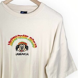 Vintage Mickey Mouse Goes Dread Sweatshirt T-Shirt Size 2XL Embroidered Jamaica